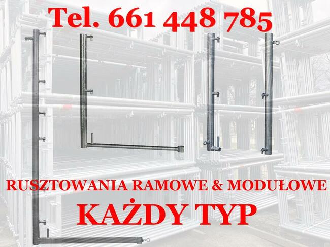 Słupek Poręczy L-ka Słupek Górny do RUSZTOWANIA TYP PLETTAC