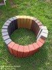 Nowość! Palisady obrzeża trapezowe betonowe brąz grafit 30cm - 15